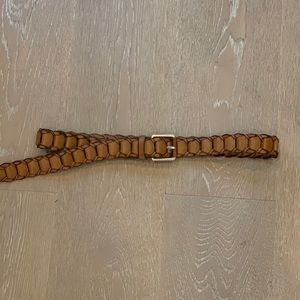 Michael Kors Braided Leather Belt, Large